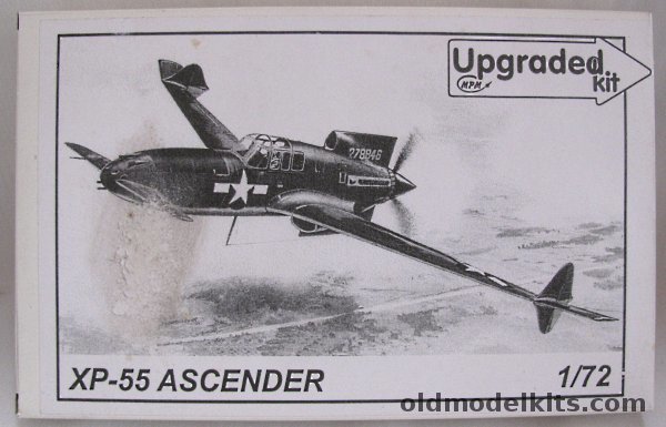 MPM 1/72 Curtiss XP-55 Ascender - Upgraded Issue, 72135 plastic model kit